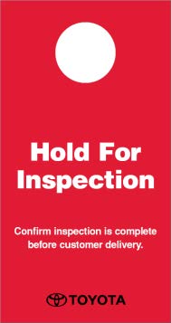 Inspection Mirror Hang Tag