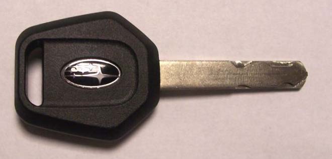 2009-2013 Forester high security laser cut key w/immobilizer