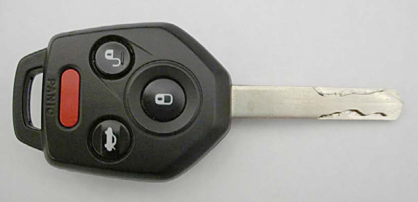 2010-2014 Legacy & Outback high security standard laser cut key w/immobilizer and keyless entry