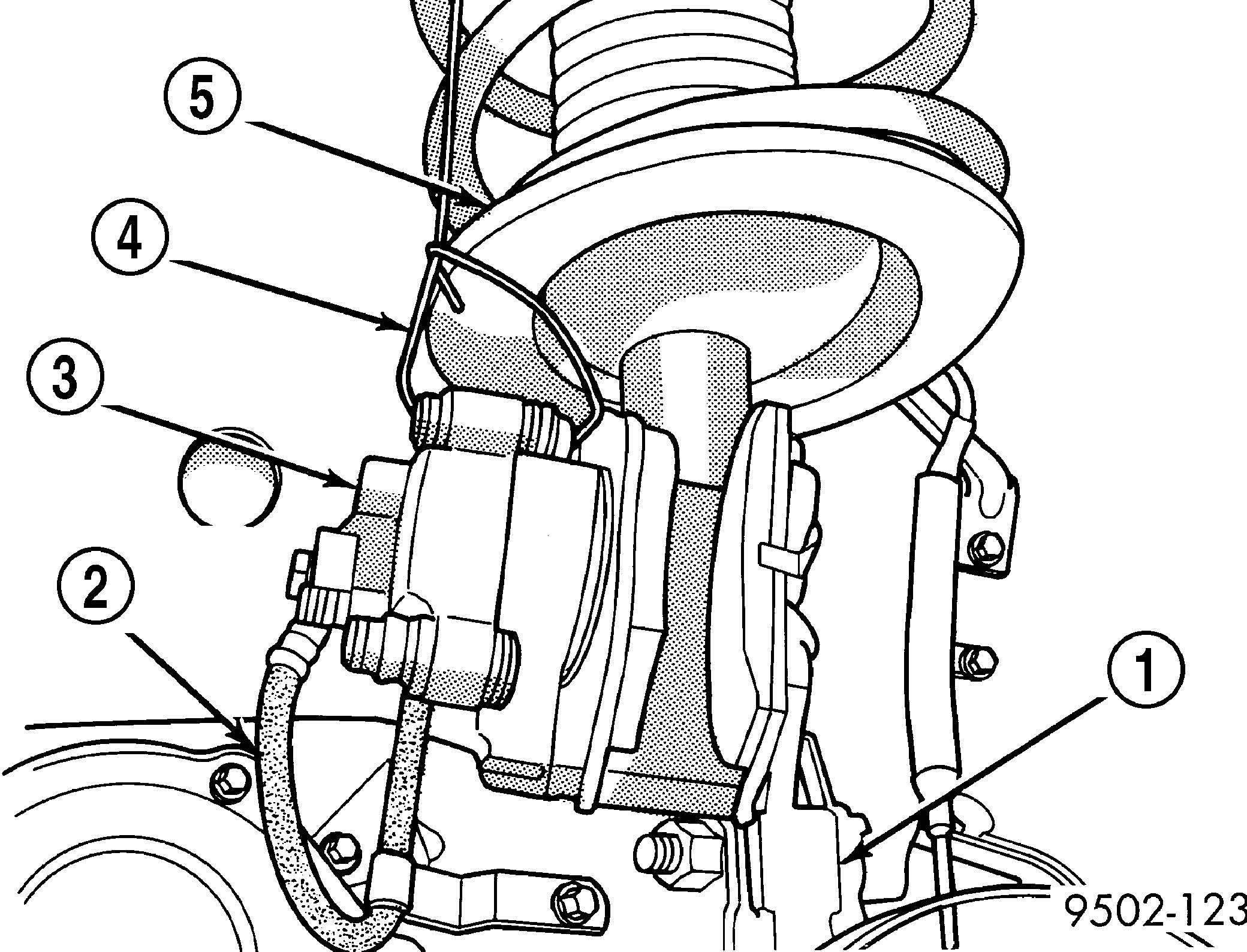 Fig. 2 Properly Supported Disc Brake Caliper - Typical