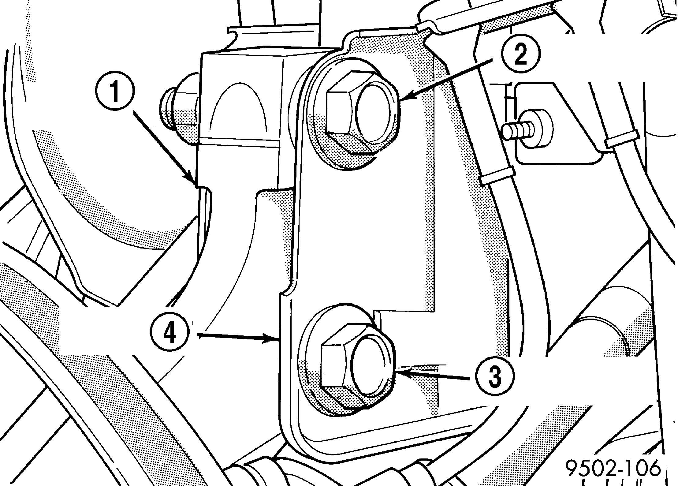 Fig. 5 Correctly Installed Eccentric Attaching Bolt
