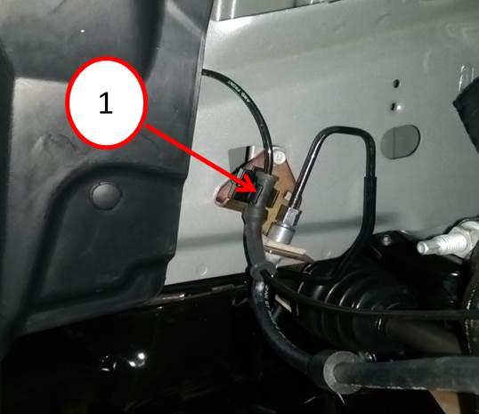 Incorrectly Installed Front Wheel Speed Sensor Wire – 2015 Dodge