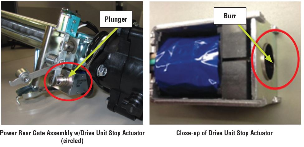 Power Rear Gate Assembly w/Drive Unit Stop Actuator