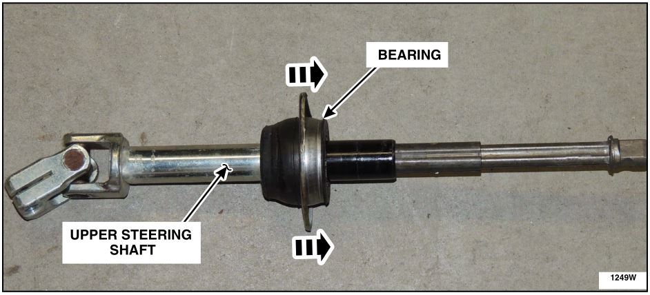 bearing from the upper steering shaft