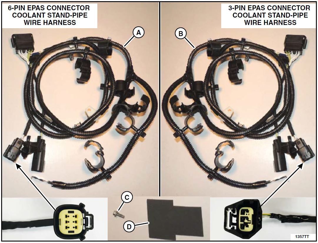COOLANT STAND-PIPE WIRE HARNESS
