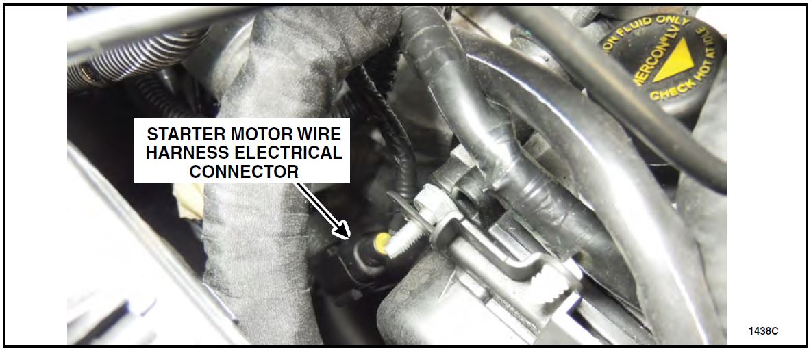 STARTER MOTOR WIRE HARNESS ELECTRICAL CONNECTOR
