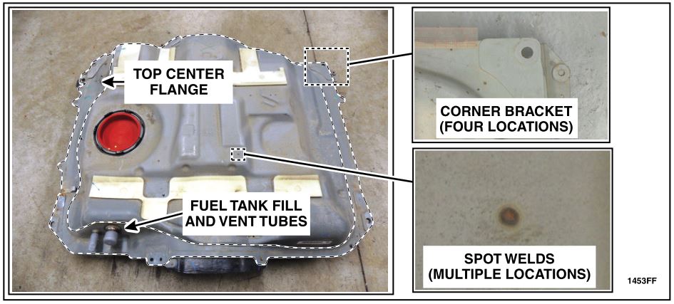 2010 ford edge gas tank size
