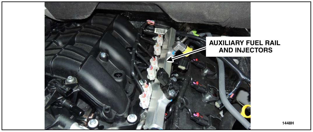 AUXILIARY FUEL RAIL AND INJECTORS