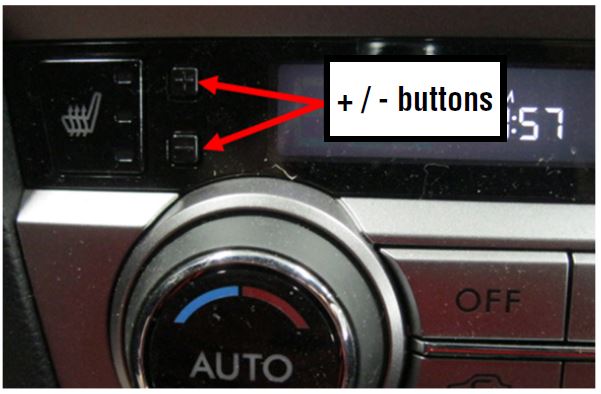 + / - buttons