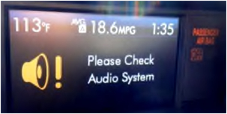 Please Check Audio System