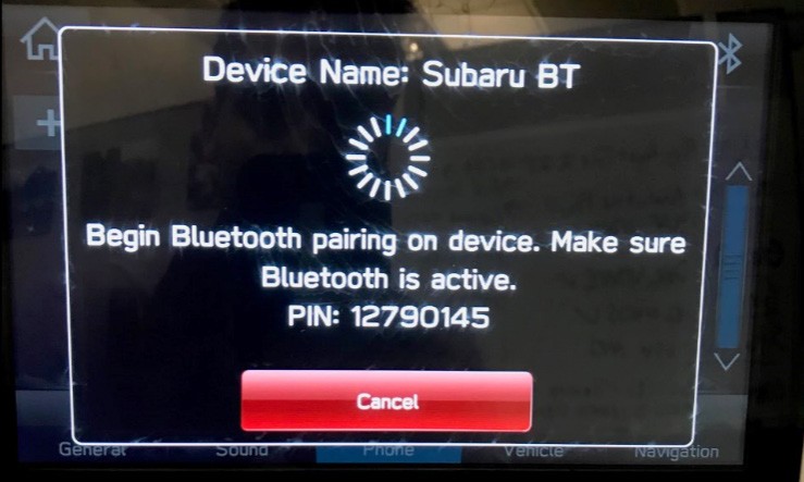 “Device Name:” (Subaru BT)