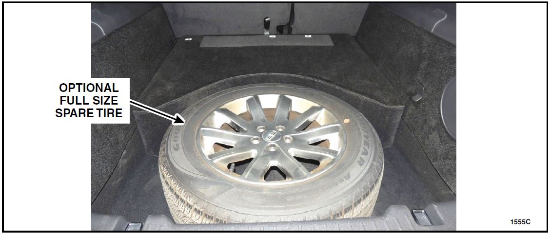OPTIONAL FULL SIZE SPARE TIRE