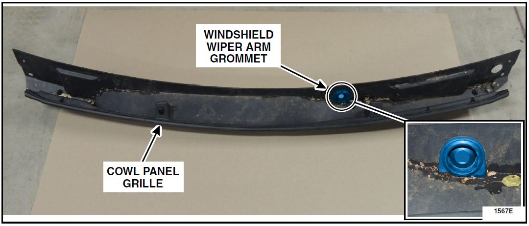 WINDSHIELD WIPER ARM GROMMET