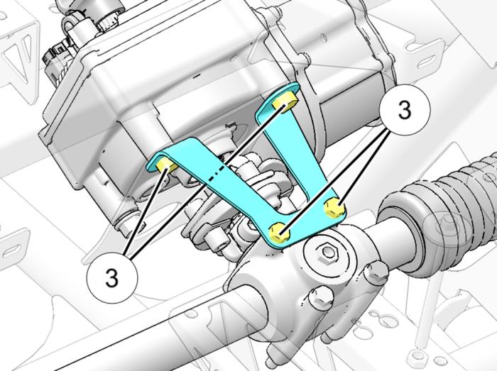 four steering rack bracket bolts