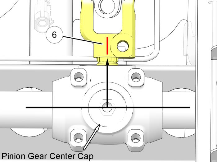 place a mark on the steering shaft coupler