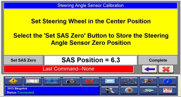 Resetting the Steering Angle Sensor (SAS) Using Digital Wrench: