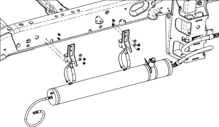 Figure 1. Secondary Volume Assembly mounting.