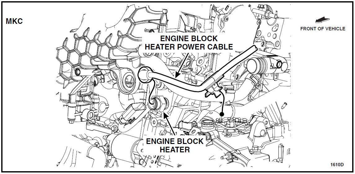 ENGINE BLOCK HEATER POWER CABLE