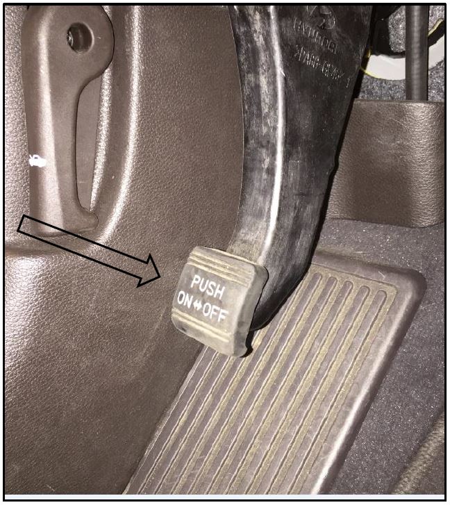 parking brake pedal