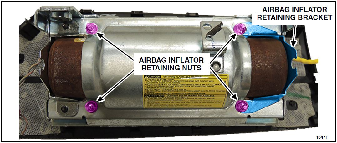AIRBAG INFLATOR RETAINING NUTS