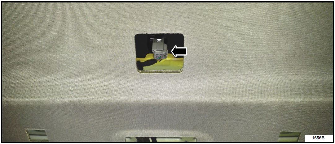 panoramic roof panel blind motor connector