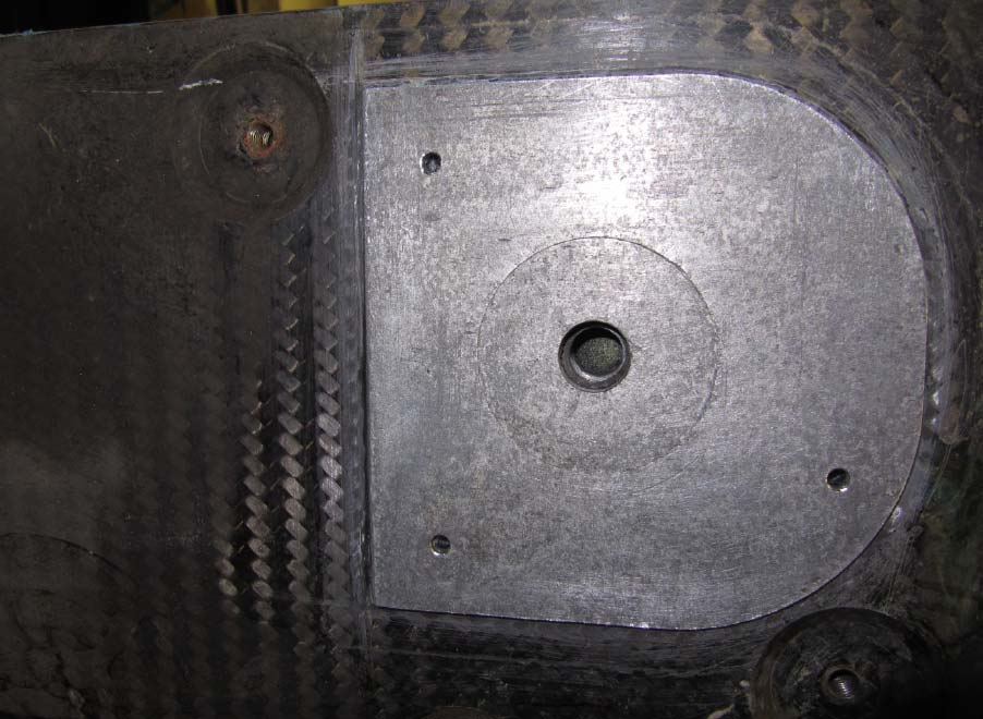 RPS‐Plate with the 3 drilled and deburred holes (Ø5,0mm)