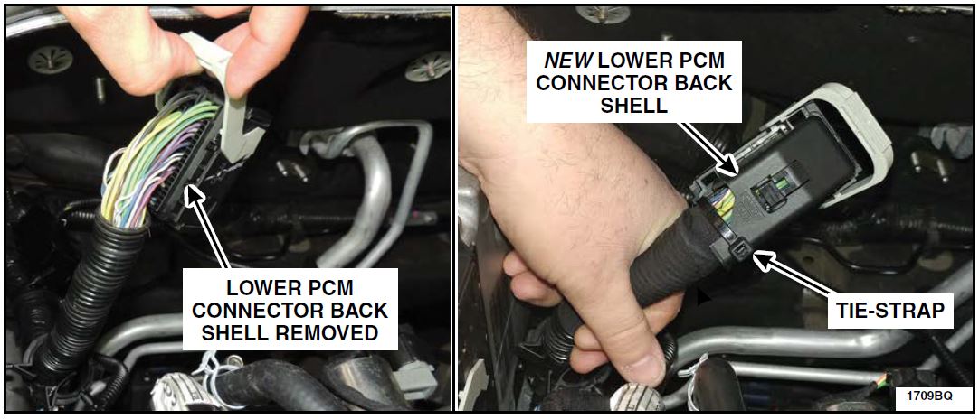 NEW LOWER PCM CONNECTOR BACK SHELL