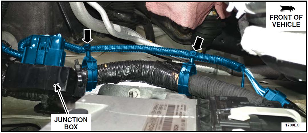 coolant stand-pipe wire harness