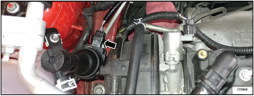 coolant stand-pipe wiring harness