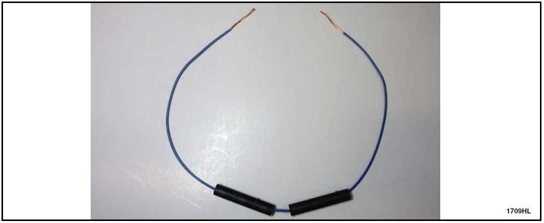 Blue/Gray jumper wire