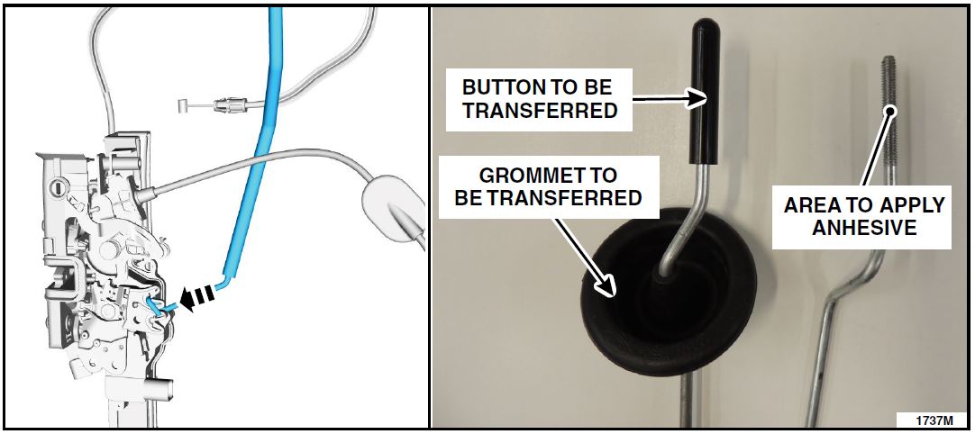 GROMMET TO BE TRANSFERRED