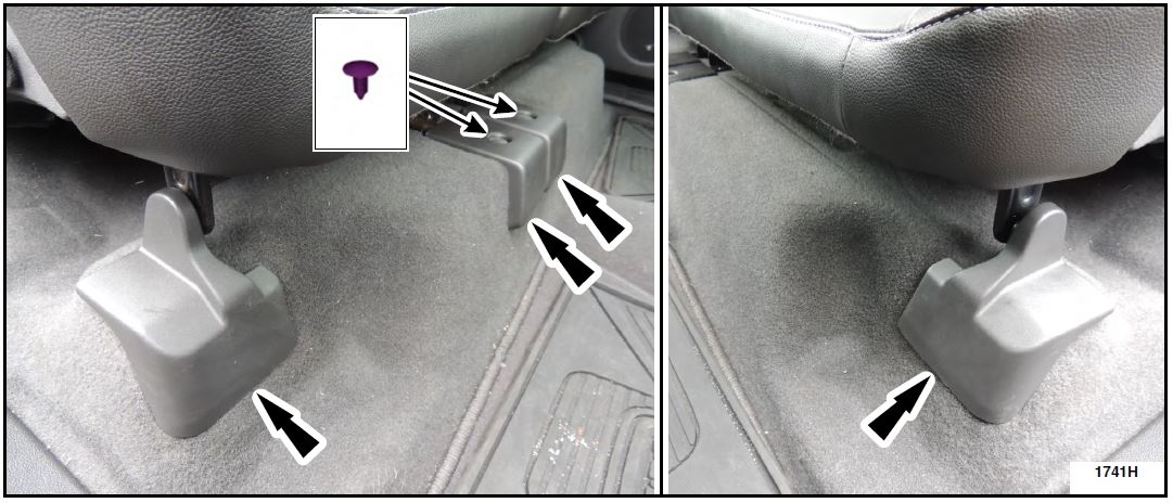 rear seat cushion bolt covers