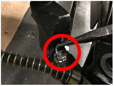 Remove the cotter pin