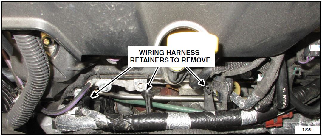 WIRING HARNESS RETAINERS TO REMOVE