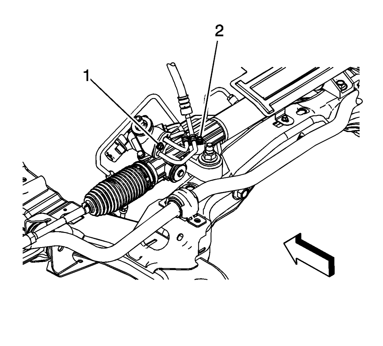 power steering gear inlet hose retaining plate bolt (1)