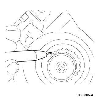 Align the marks made during disassembly