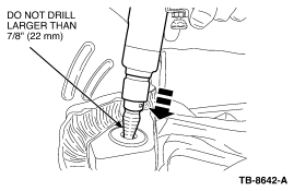 enlarge the mounting hole