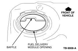 fuel tank fuel delivery opening
