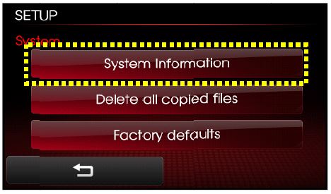 "System Information" button