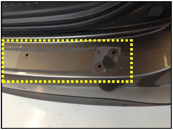 Remove all double sided tape from the bumper cover