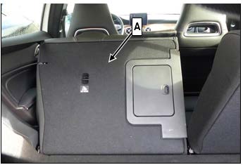 rear seat backrest panel
