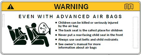 airbag information labels