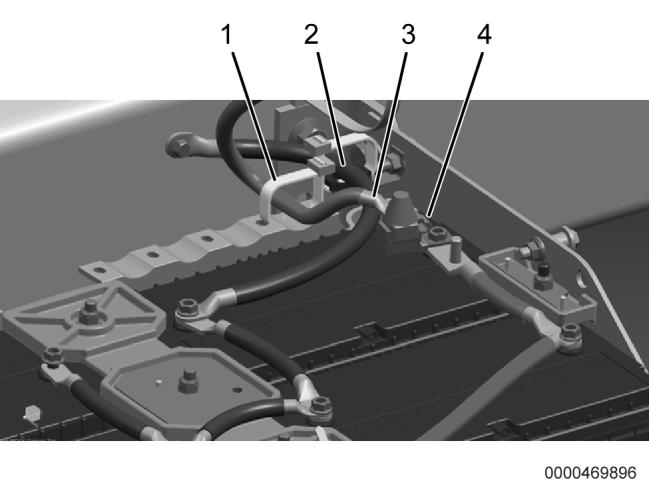 Figure 4. Routing for Truck with Lift Gate Wiring