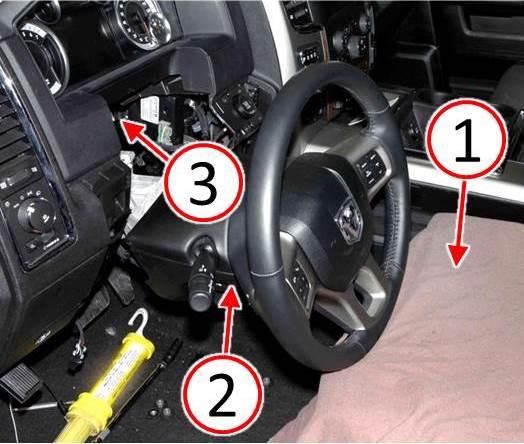Fig. 5 Protect Seat And Lower Steering Column