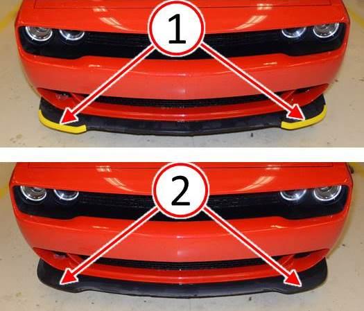 Fig. 1 Inspect Front Air Dam For Shipping Covers