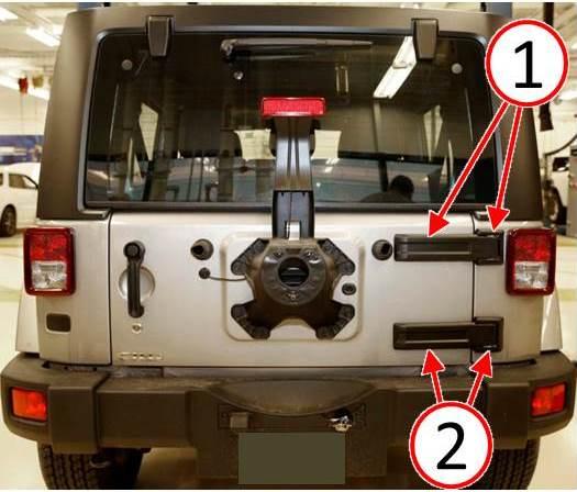 Fig. 1 Tailgate Hinge Covers