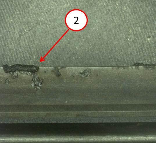 Fig. 2 Contamination on wiper blade