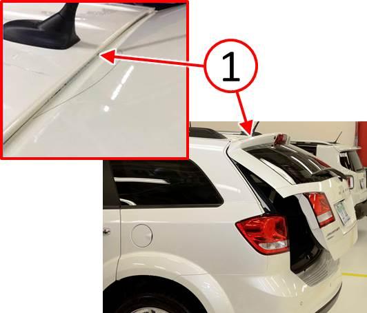 Fig. 1 Location Of Contact Between Liftgate To Roof