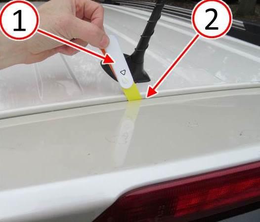 Fig. 2 Inspect For Clearance Between Liftgate To Roof