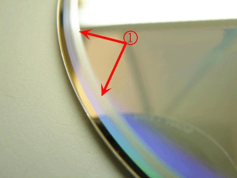 concentric scratched disc